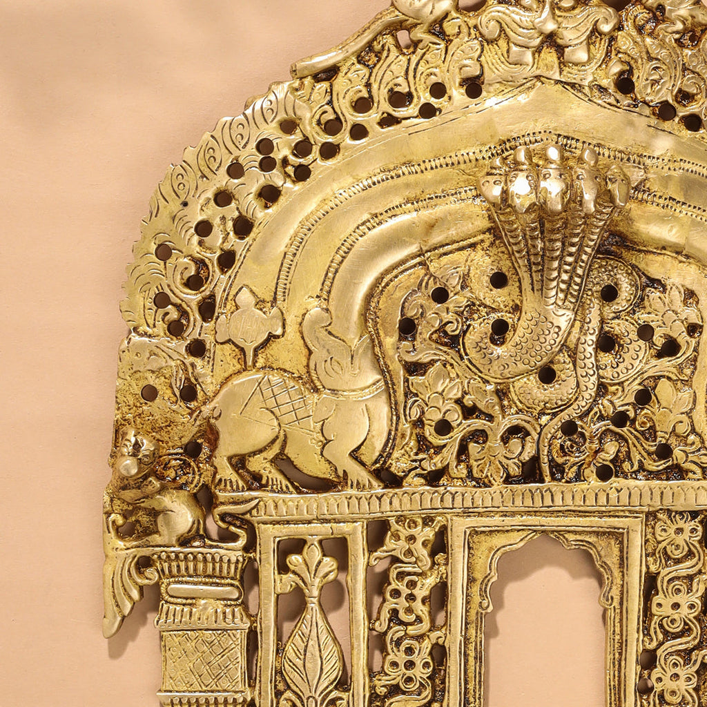Brass Handcarved Prabhavali Frame Vedansh Craft