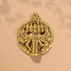 Brass Panchmukhi Hanuman Wall Hanging (4 Inch) Vedansh Craft