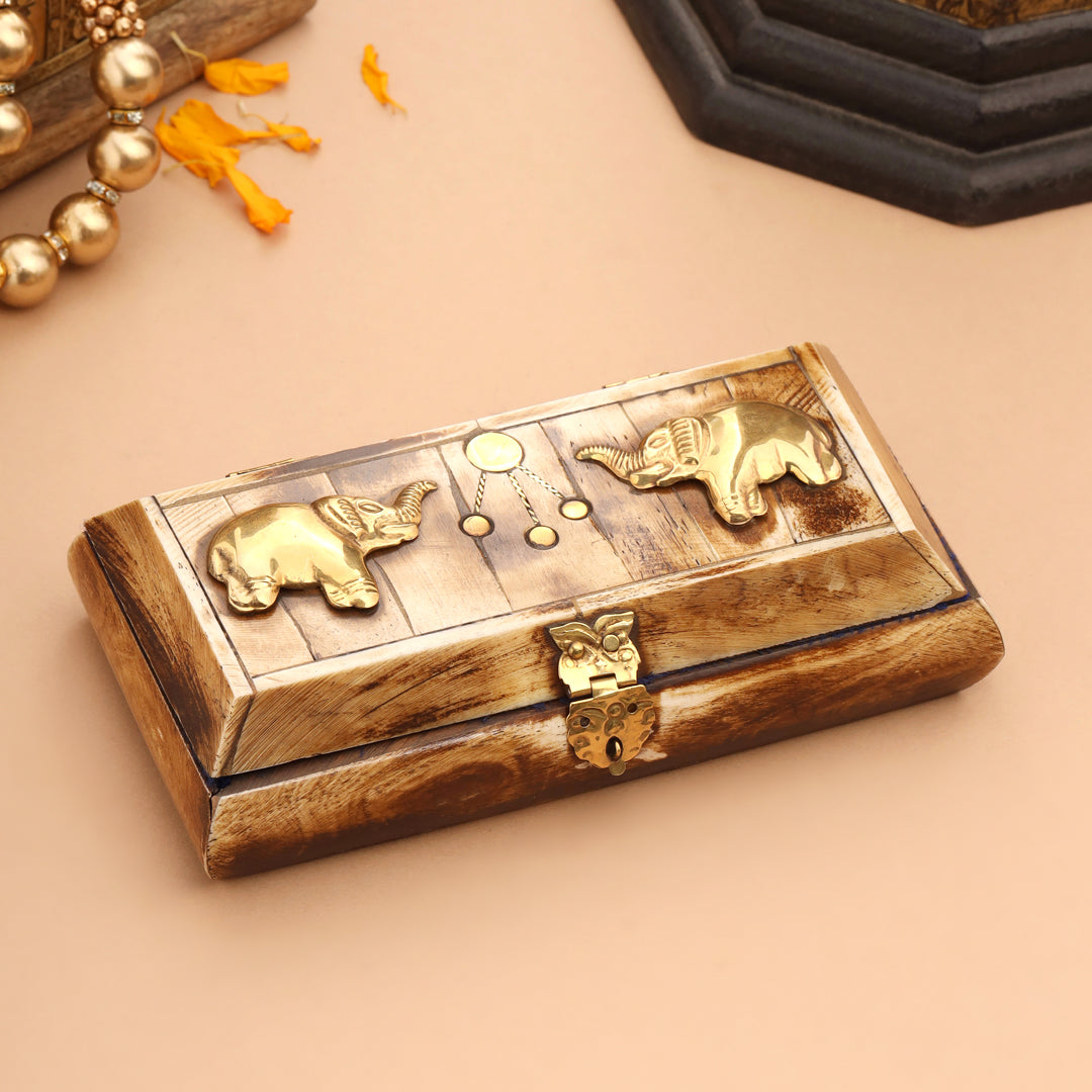 Elephant Jewellery Box (1.5 Inch) Vedansh Craft