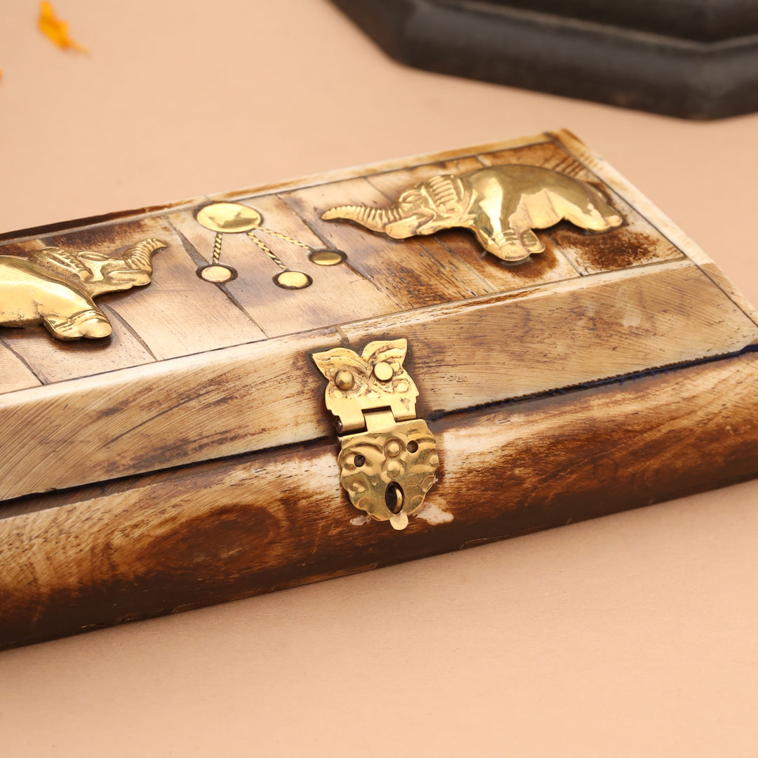 Elephant Jewellery Box (1.5 Inch) Vedansh Craft