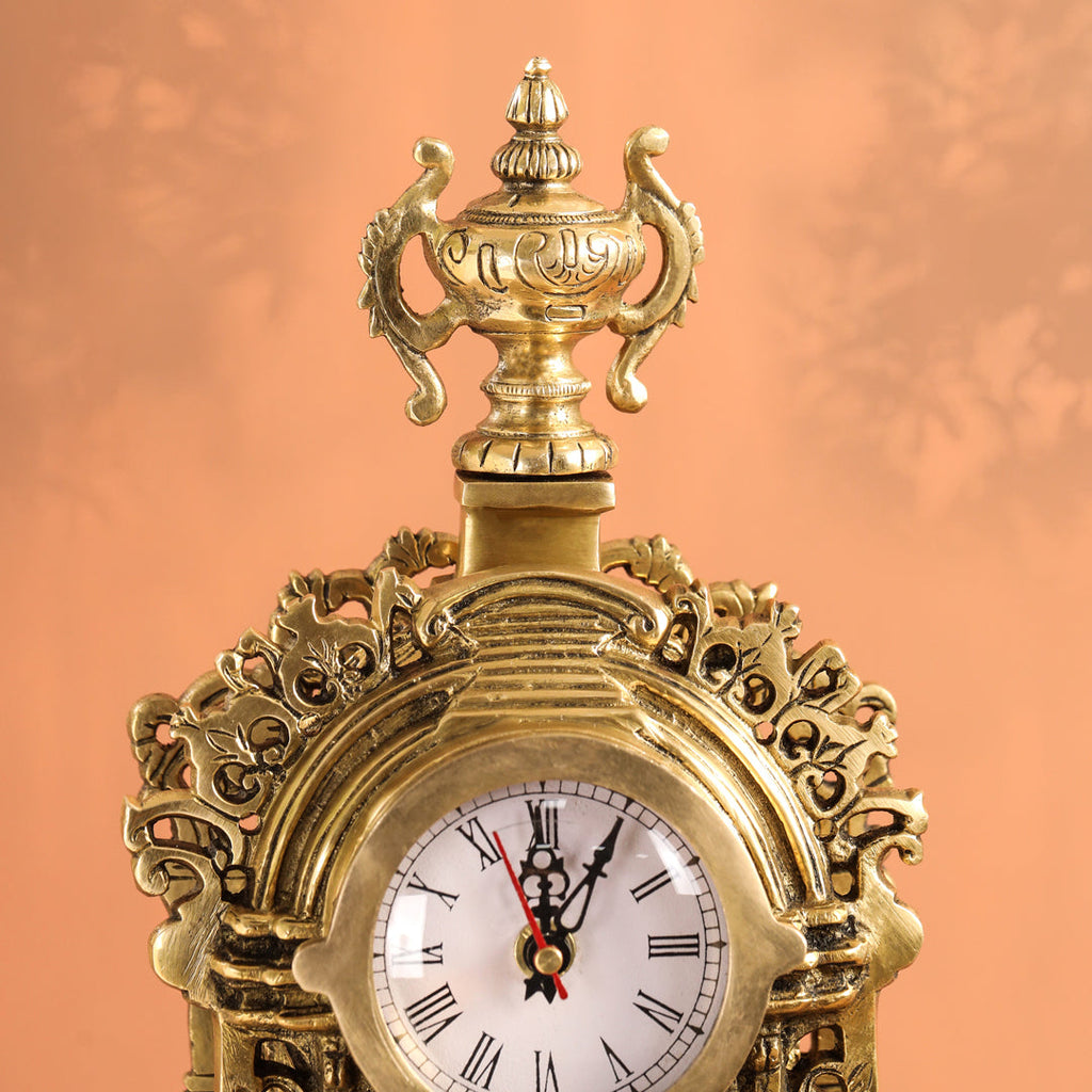 Brass Vintage Table Clock/Watch (14 Inch) Vedansh Craft