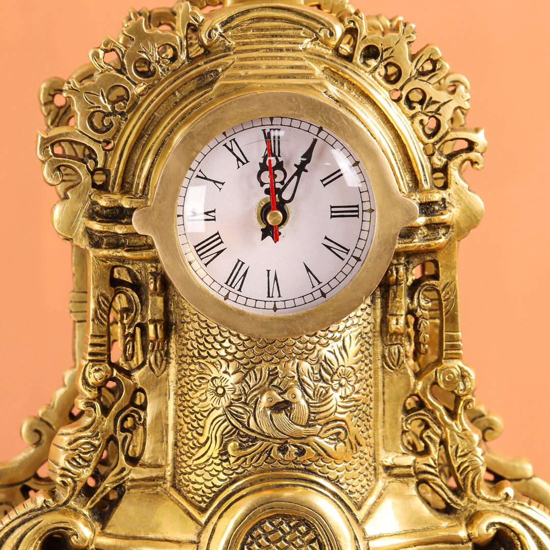 Brass Vintage Table Clock/Watch (14 Inch) Vedansh Craft