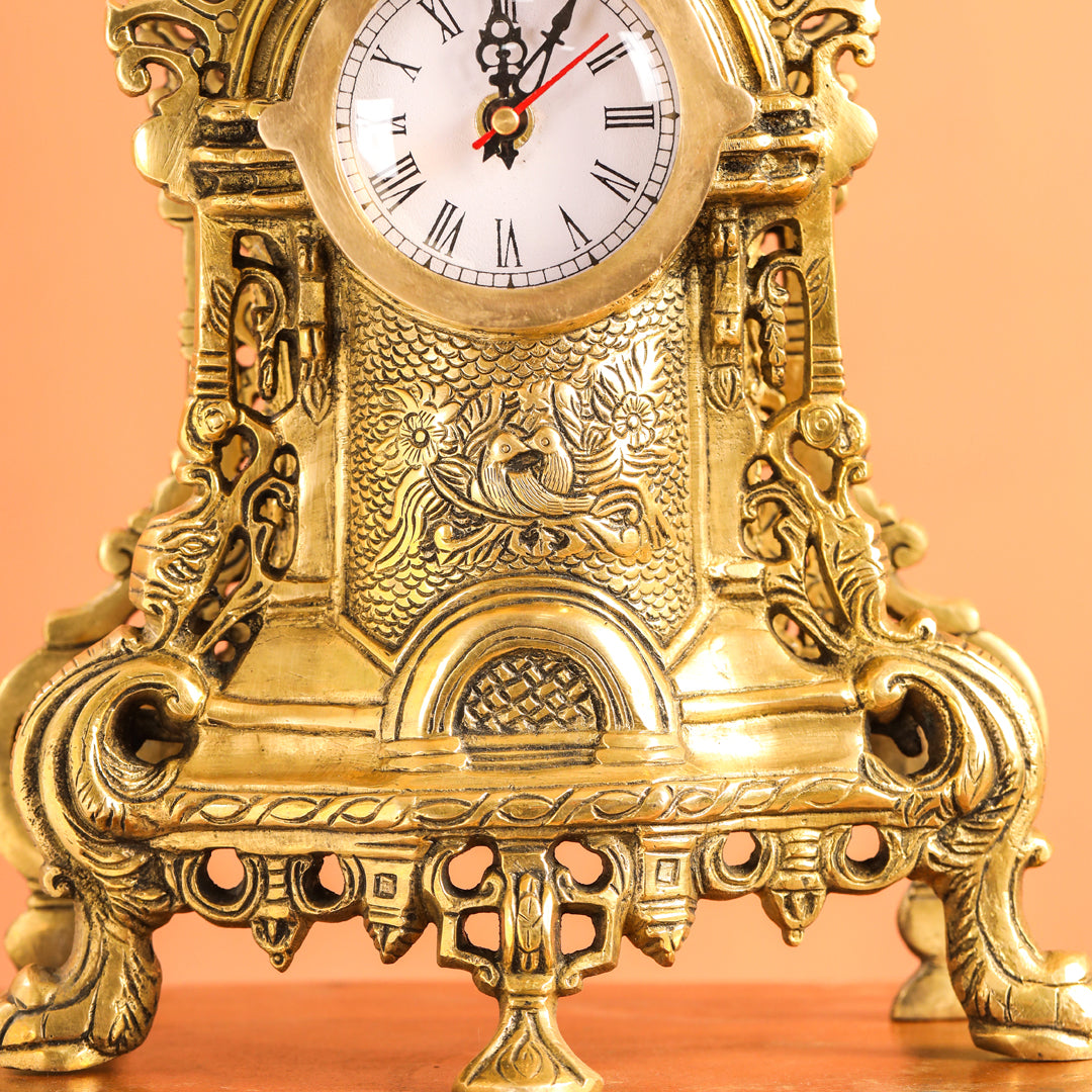 Brass Vintage Table Clock/Watch (14 Inch) Vedansh Craft