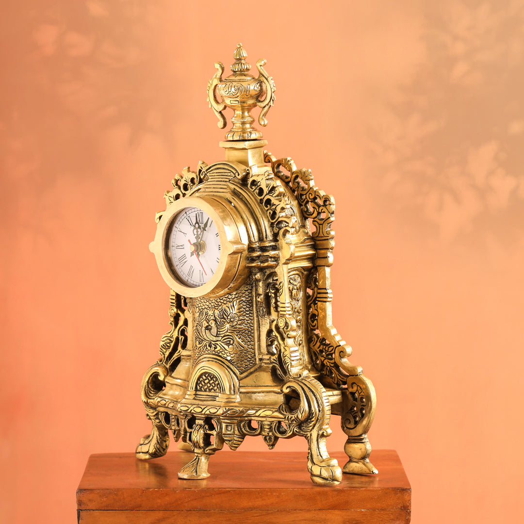 Brass Vintage Table Clock/Watch (14 Inch) Vedansh Craft