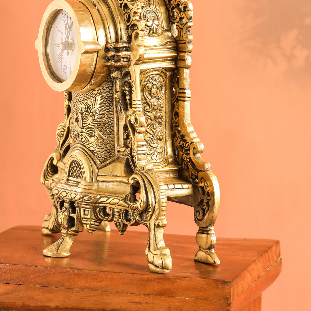 Brass Vintage Table Clock/Watch (14 Inch) Vedansh Craft