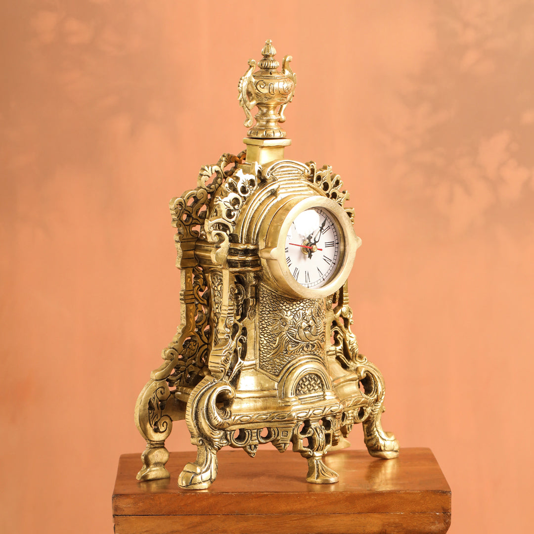 Brass Vintage Table Clock/Watch (14 Inch) Vedansh Craft