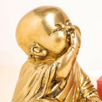 Brass Monks Baby Buddha Statues Set (5.5 Inch) Vedansh Craft
