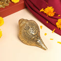 Brass Lord Ganesha Conch (3.2 Inch) Vedansh Craft