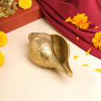 Brass Lord Ganesha Conch (3.2 Inch) Vedansh Craft
