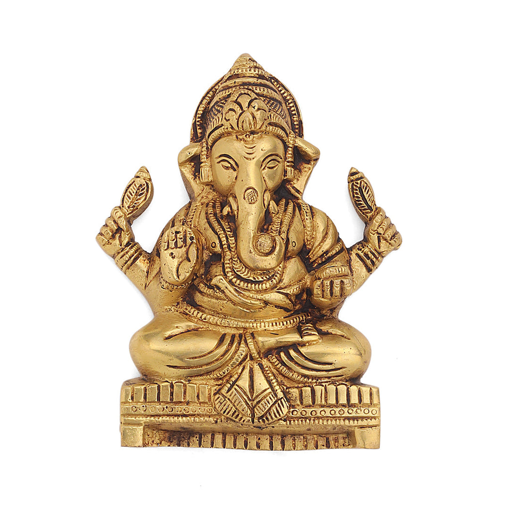 Brass Ganesha Wall Hanging (6 Inch) Vedansh Craft