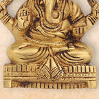 Brass Ganesha Wall Hanging (6 Inch) Vedansh Craft