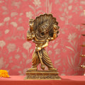Brass Lord Vishnu Narasimha Avatar Statue (11.5 Inch) Vedansh Craft