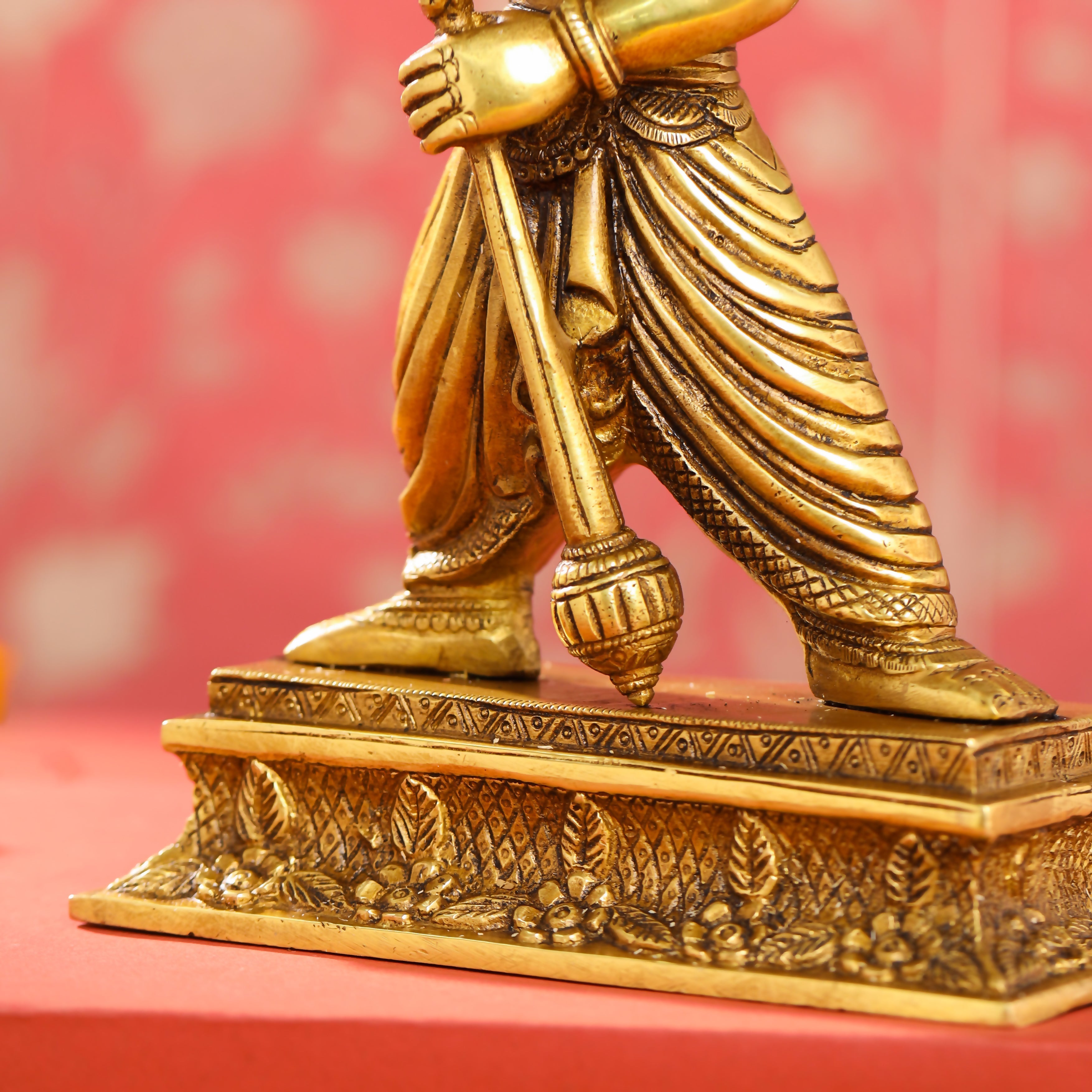 Brass Lord Vishnu Narasimha Avatar Statue (11.5 Inch) Vedansh Craft
