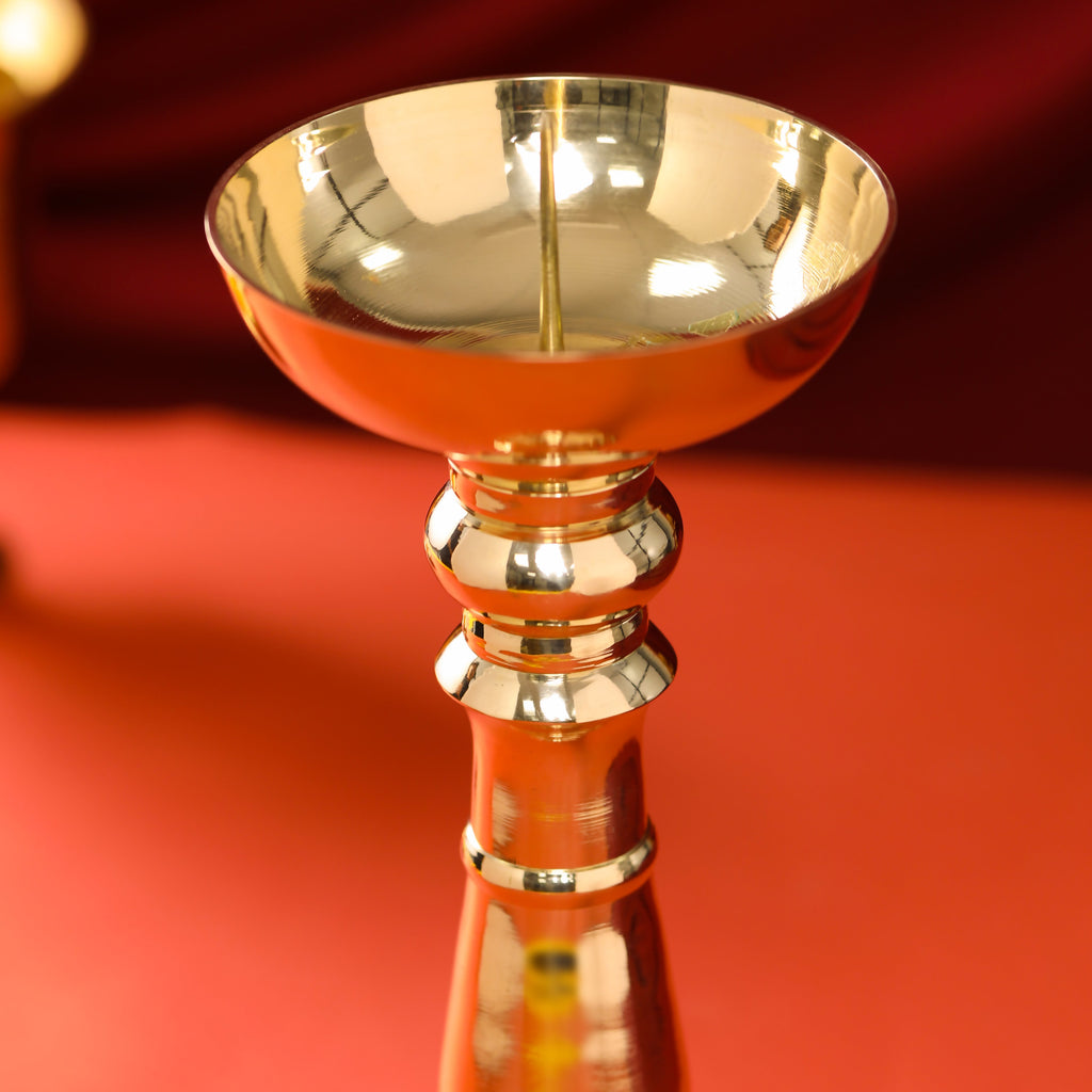 Brass Candle Stand Holder (12 Inch) Vedansh Craft
