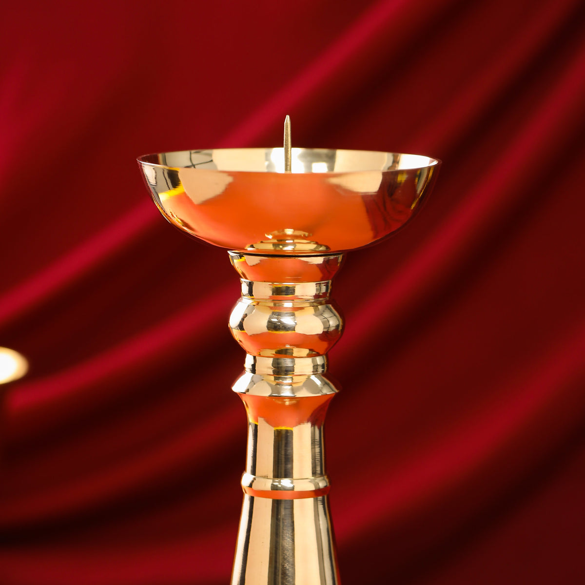 Brass Candle Stand Holder (12 Inch) Vedansh Craft
