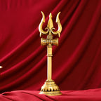 Brass Shiva's Damru Trishul Vedansh Craft