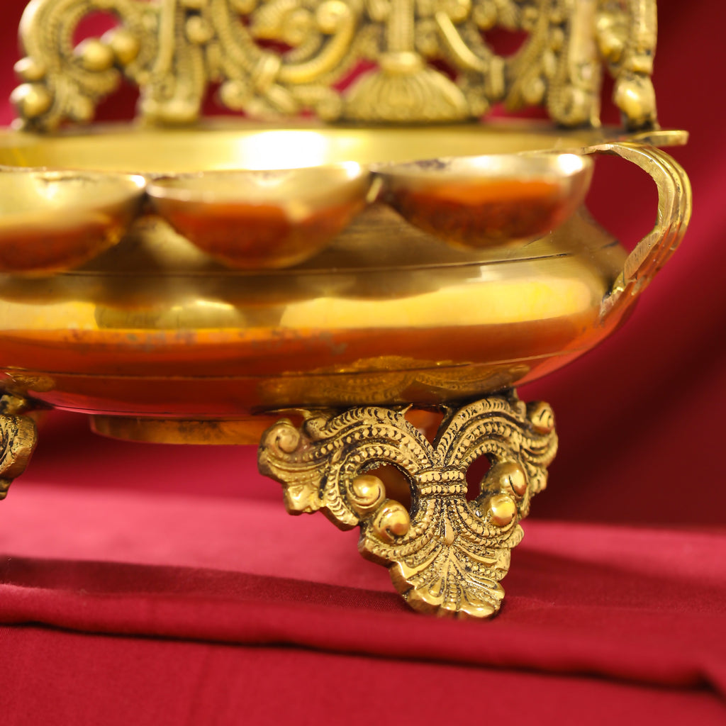 Brass Handcarved Urli Bowl (12 Inch) Vedansh Craft