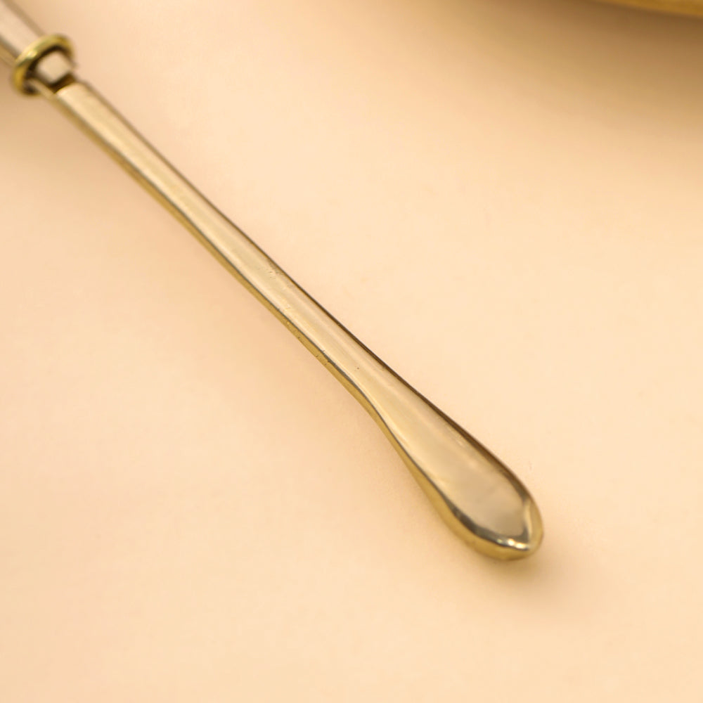 Brass Plain Handle Tea Infuser (7.5 Inch) Vedansh Craft