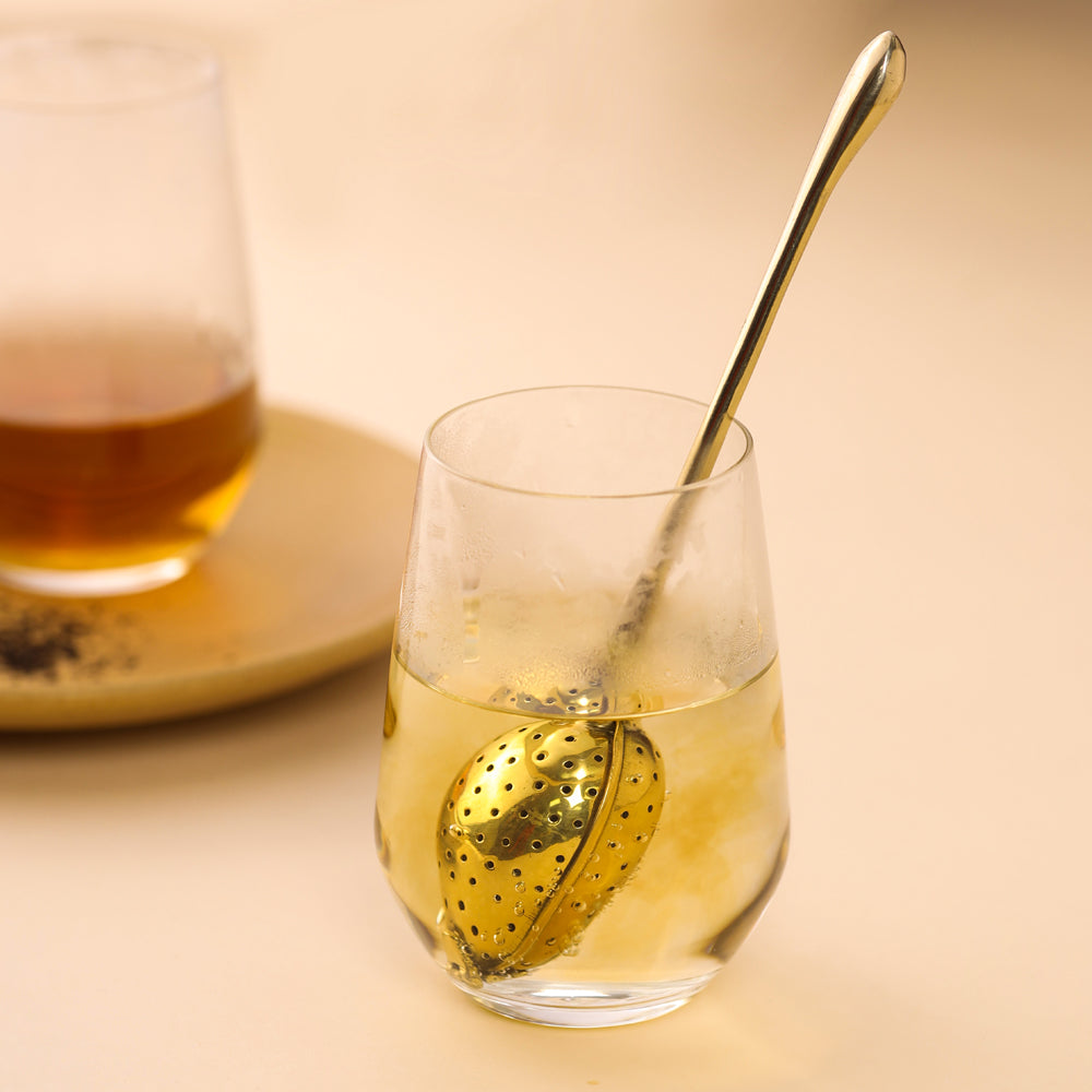 Brass Plain Handle Tea Infuser (7.5 Inch) Vedansh Craft