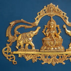 Brass Gaja Lakshmi Wall Hanging (11 Inch) Vedansh Craft