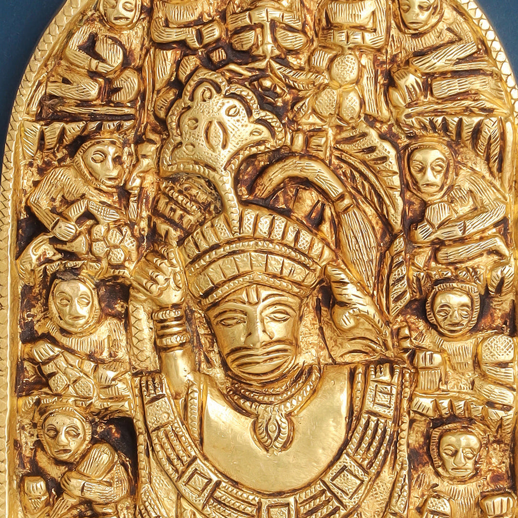 Brass Hanuman Wall Hanging (7.5 Inch) Vedansh Craft