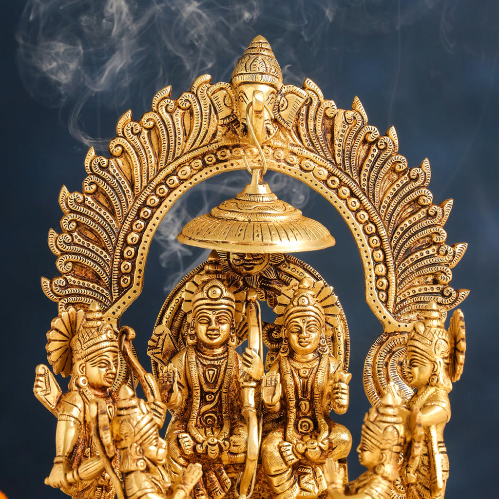 Brass Sitting Ram Darbar Statue (13 Inch) Vedansh Craft