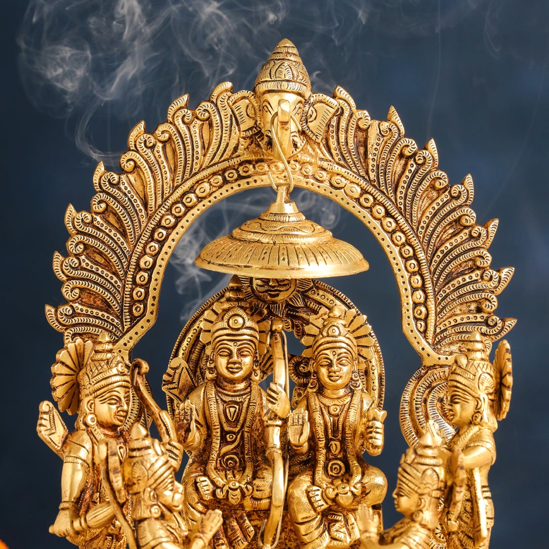 Brass Sitting Ram Darbar Statue (13 Inch) Vedansh Craft