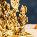 Brass Sitting Ram Darbar Statue (13 Inch) Vedansh Craft
