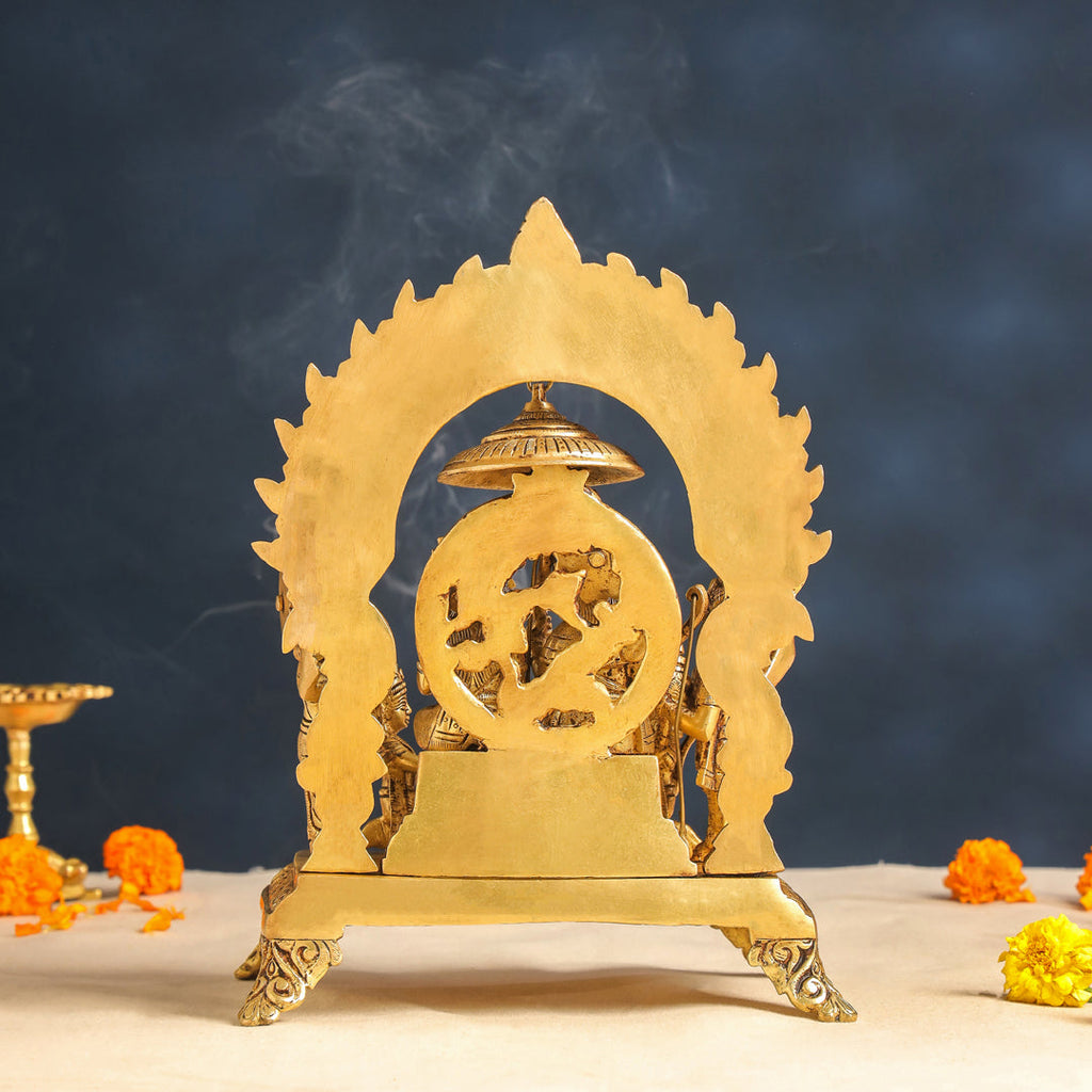 Brass Sitting Ram Darbar Statue (13 Inch) Vedansh Craft
