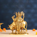 Brass Lord Dattatreya Idol (10.5 Inch) Vedansh Craft