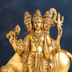 Brass Lord Dattatreya Idol (10.5 Inch) Vedansh Craft