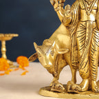 Brass Lord Dattatreya Idol (10.5 Inch) Vedansh Craft