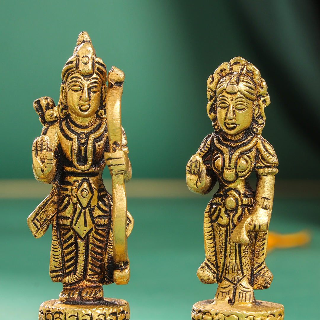 Brass Ram Darbar Idols Set Vedansh Craft