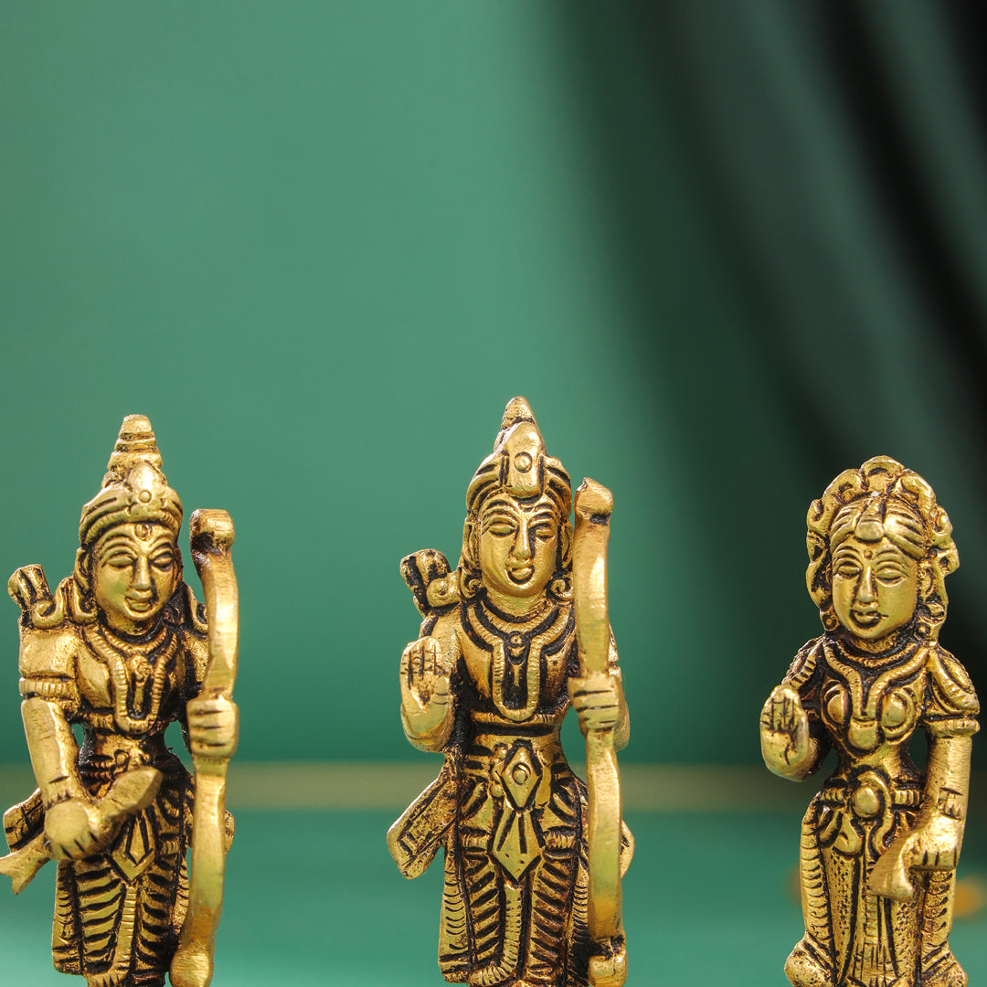 Brass Ram Darbar Idols Set Vedansh Craft