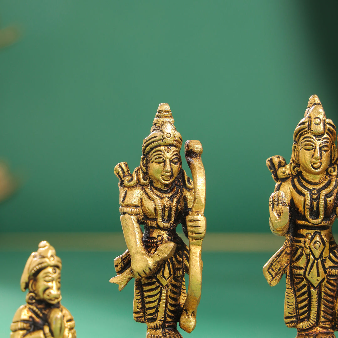 Brass Ram Darbar Idols Set Vedansh Craft