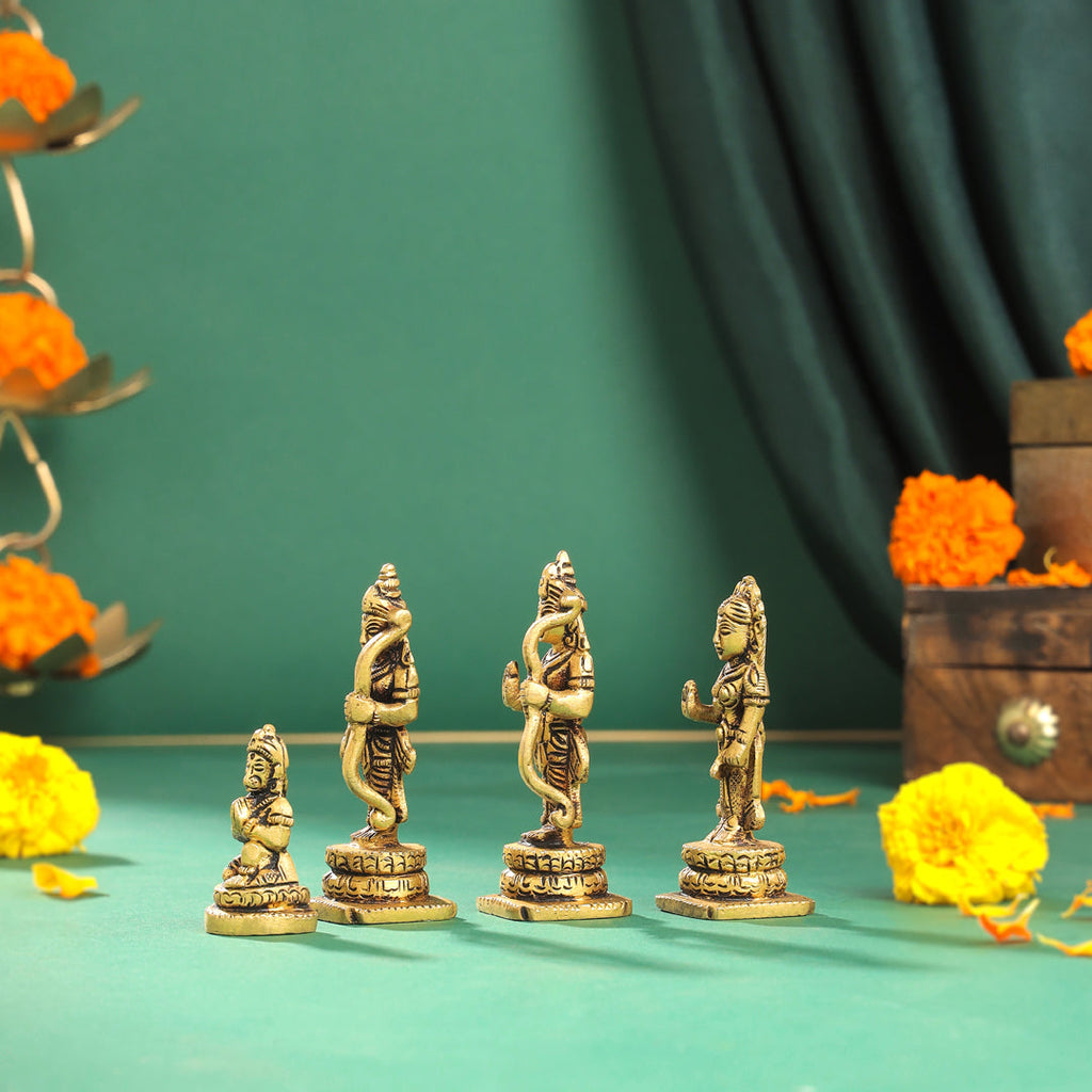 Brass Ram Darbar Idols Set Vedansh Craft