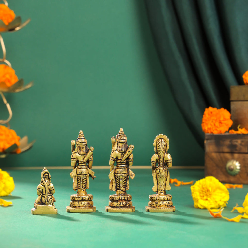 Brass Ram Darbar Idols Set Vedansh Craft
