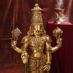 Brass Tirupati Balaji/Venkateshwar Statue (41 Inch) Vedansh Craft