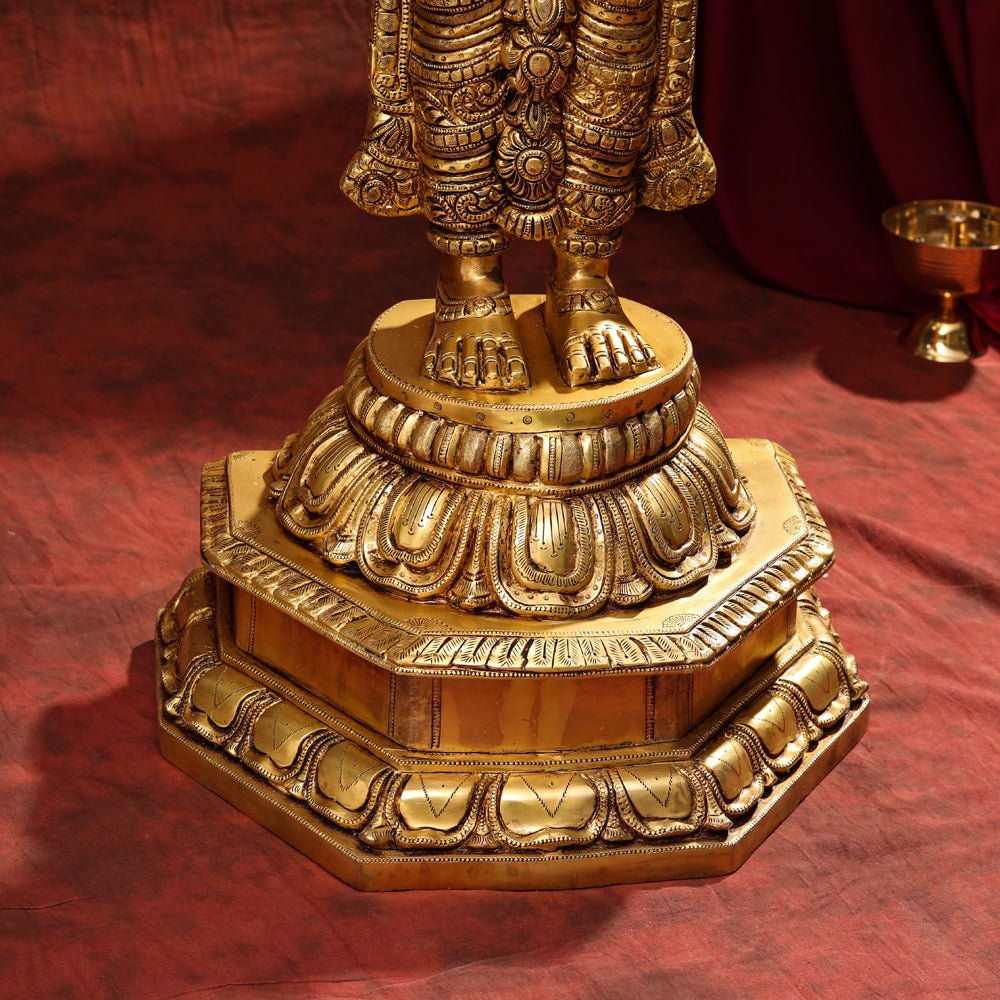 Brass Tirupati Balaji/Venkateshwar Statue (41 Inch) Vedansh Craft