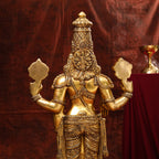 Brass Tirupati Balaji/Venkateshwar Statue (41 Inch) Vedansh Craft