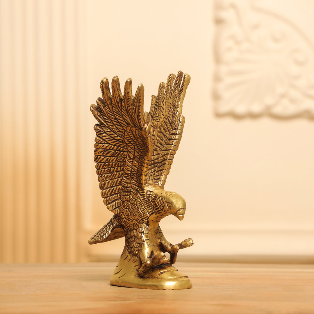 Brass Eagle Decorative Showpiece (6 Inch) Vedansh Craft