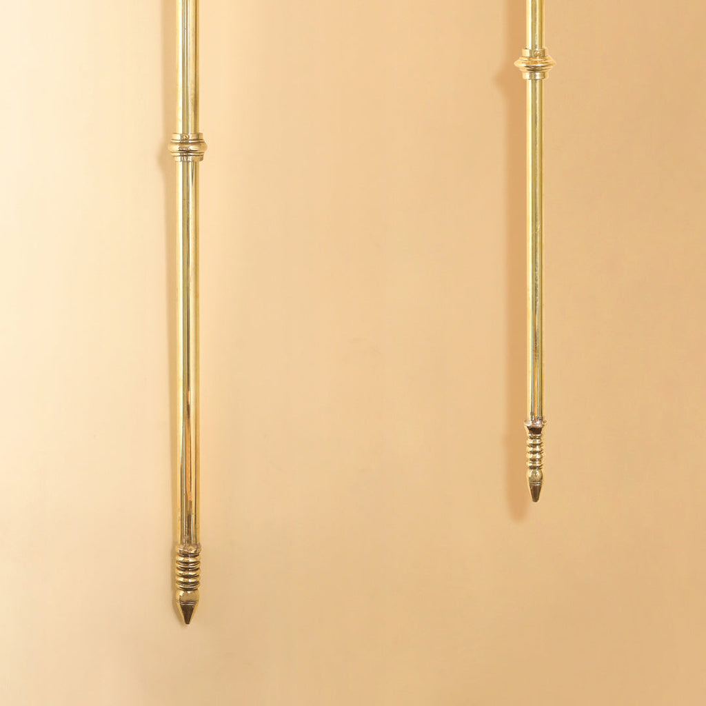 Brass Shiva's Damru Trishul With Bell Vedansh Craft