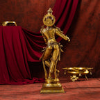 Brass Standing Superfine Krishna Idol (35 Inch) Vedansh Craft