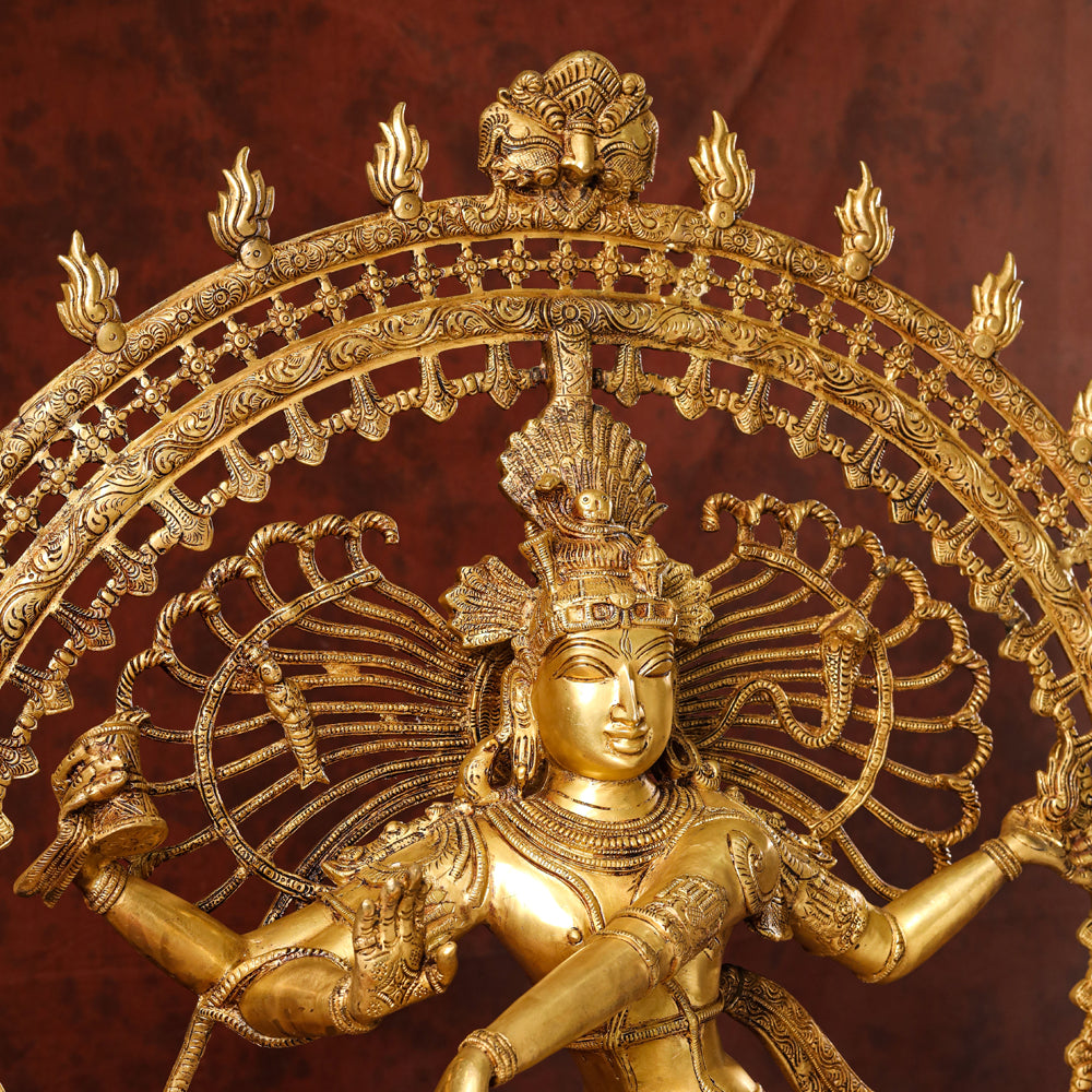 Brass Nataraja Dancing Shiva Statue (47 Inch) Vedansh Craft