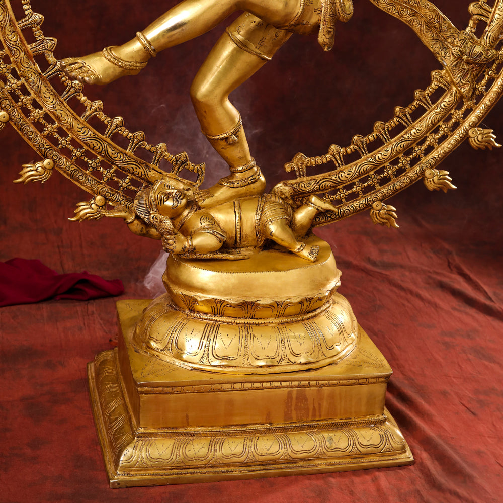 Brass Nataraja Dancing Shiva Statue (47 Inch) Vedansh Craft