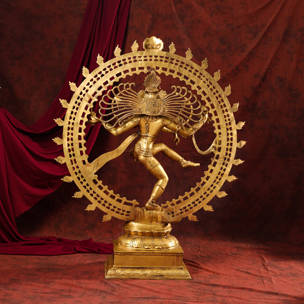 Brass Nataraja Dancing Shiva Statue (47 Inch) Vedansh Craft