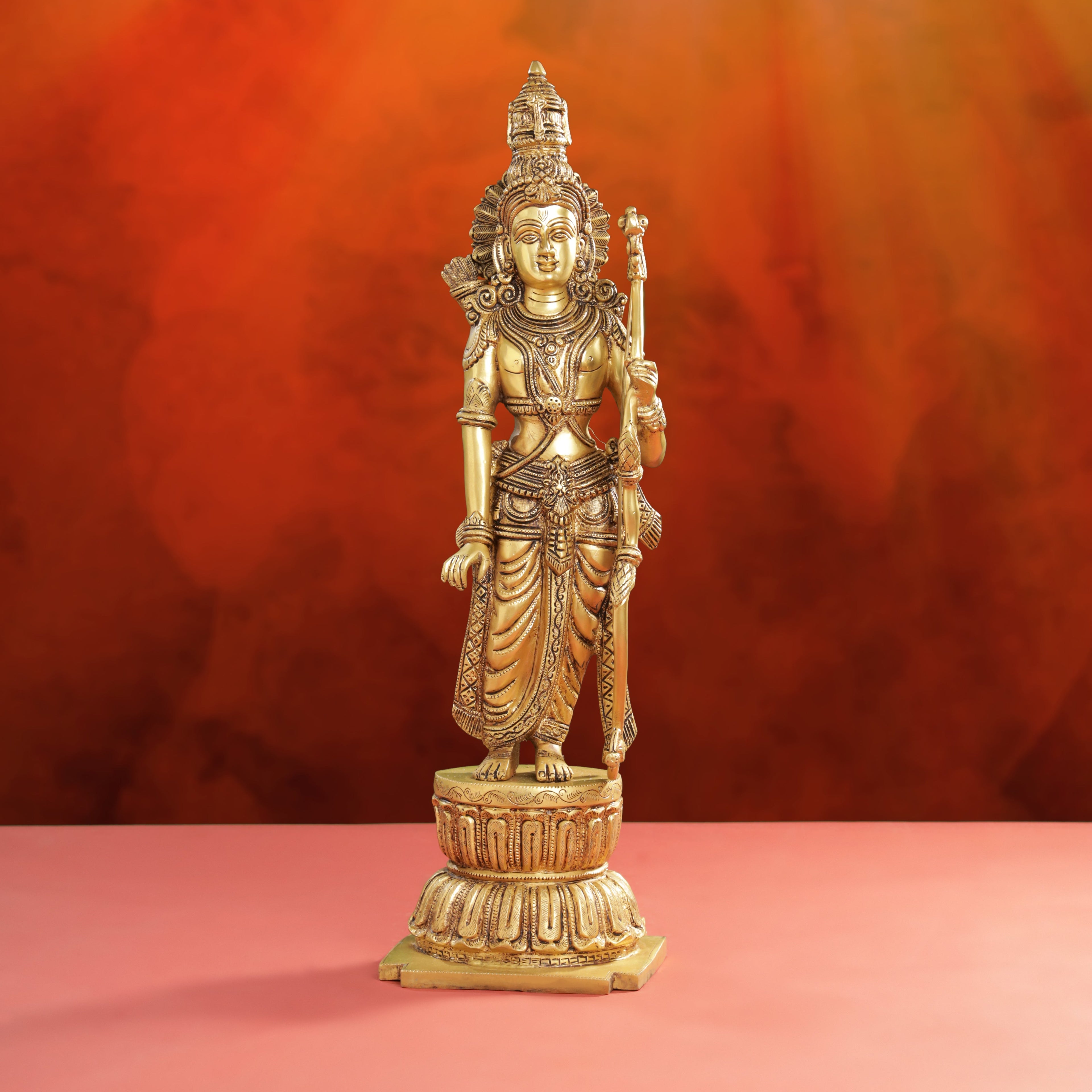 Brass Lord Ram Standing Statue  (24.5 Inch) Vedansh Craft