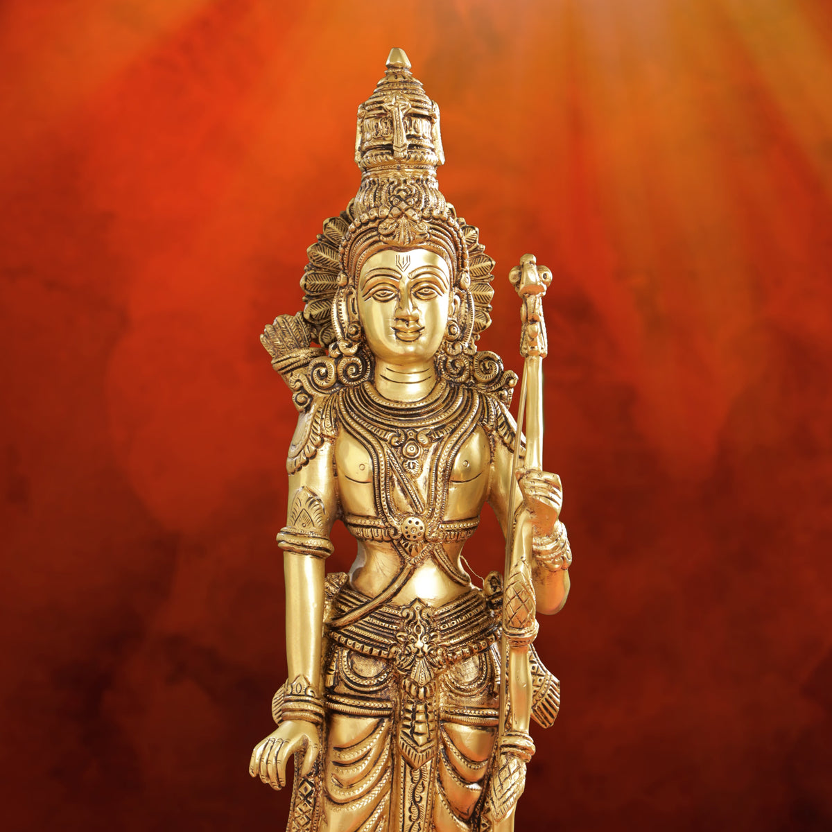 Brass Lord Ram Standing Statue  (24.5 Inch) Vedansh Craft