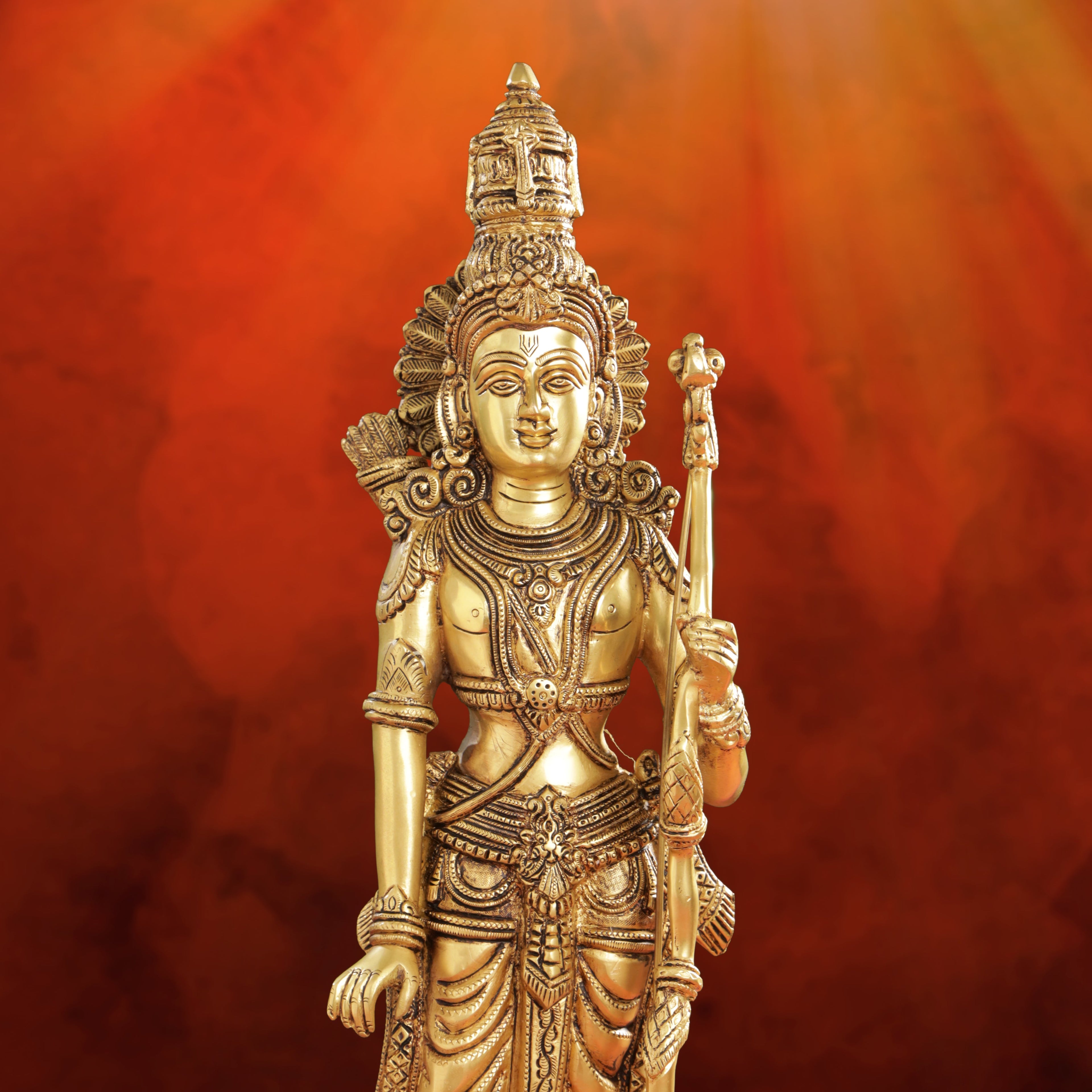 Brass Lord Ram Standing Statue  (24.5 Inch) Vedansh Craft