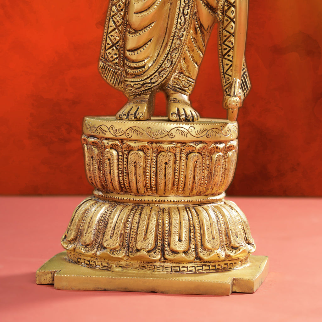 Brass Lord Ram Standing Statue  (24.5 Inch) Vedansh Craft
